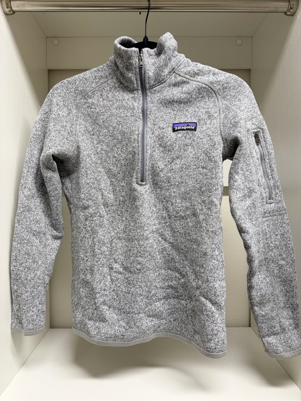 Patagonia Women’s Gray Half-Zip Fleece Pullover Size XS